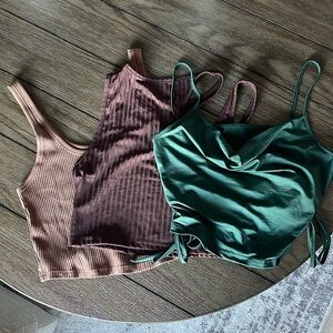 Crop top pack of 3